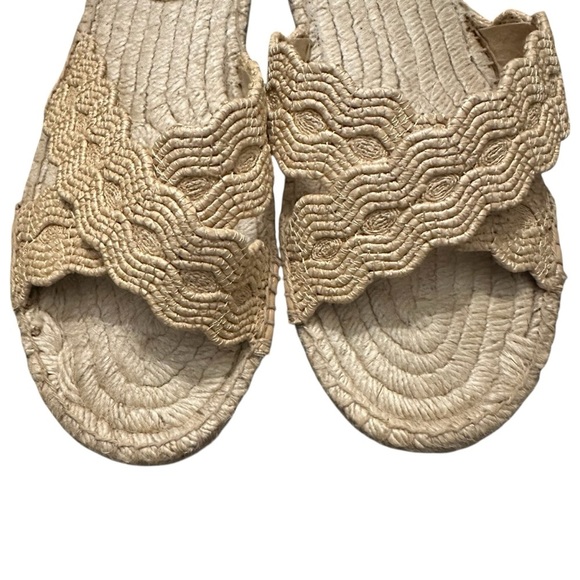 Talbots Hester Crisscross Raffia Espadrille Flat Sandals 11 - Picture 10 of 15